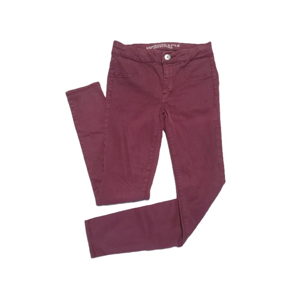 American Eagle Extreme Legging Womens 0 Jegging Sateen X Maroon Jeans